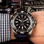 Perfect Replica Breitling Superocean Black Dial Stainless Steel Case 43mm Watch